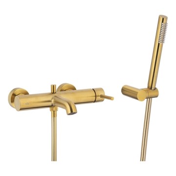 KFA Armatura 5034-520-31 - Conjunto de baño con grifo MOZA oro cepillado