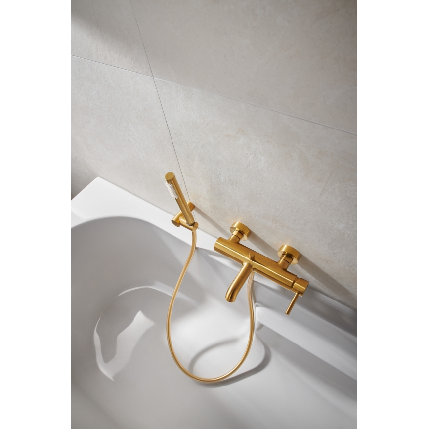 KFA Armatura 5034-520-31 - Conjunto de baño con grifo MOZA oro cepillado