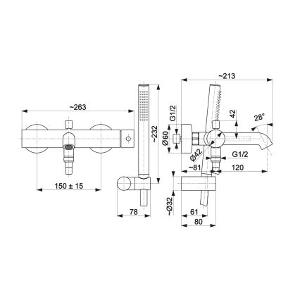 KFA Armatura 5034-520-31 - Conjunto de baño con grifo MOZA oro cepillado