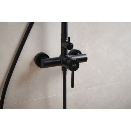 KFA Armatura 5036-910-81 - Conjunto de ducha con grifo MOZA latón/mate negro