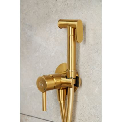 KFA Armatura 5039-512-31 - Grifo empotrado para bidé con ducha MOZA oro cepillado