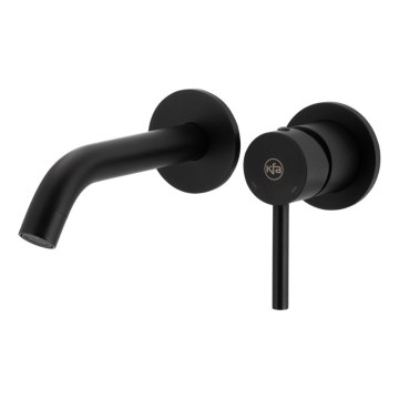 KFA Armatura 5039-810-81 - Grifo de lavabo para instalación empotrada MOZA mate negro