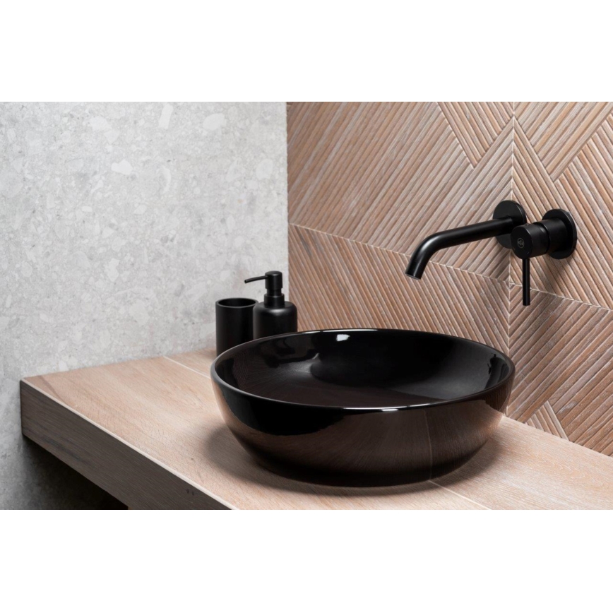 KFA Armatura 5039-810-81 - Grifo de lavabo para instalación empotrada MOZA mate negro