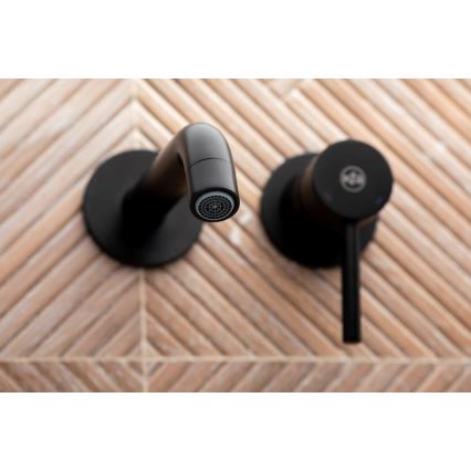 KFA Armatura 5039-810-81 - Grifo de lavabo para instalación empotrada MOZA mate negro