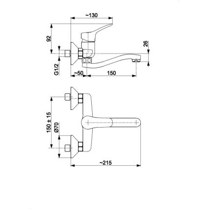 KFA Armatura 5240-810-00 - Grifo de lavabo MORRIS cromo brillante