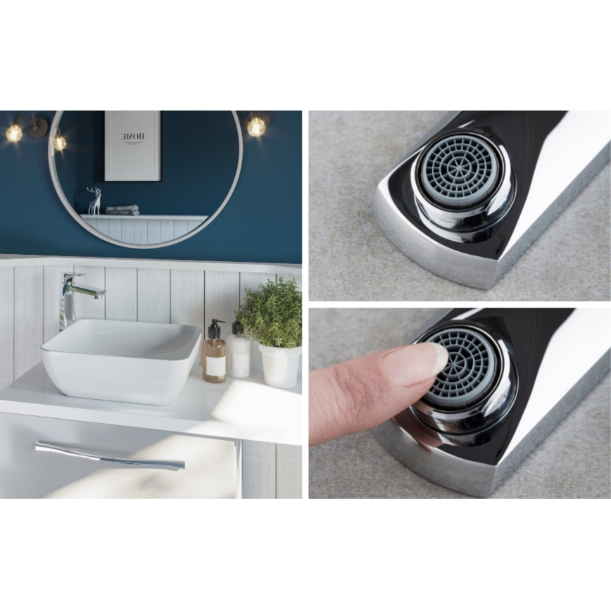 KFA Armatura 5532-612-00 - Grifo de lavabo MOKAIT 27,9 cm cromo brillante