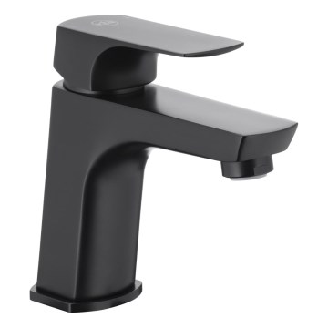 KFA Armatura 5532-815-81 - Grifo de lavabo + desagüe con rebosadero MOKAIT 13,9 cm latón/mate negro