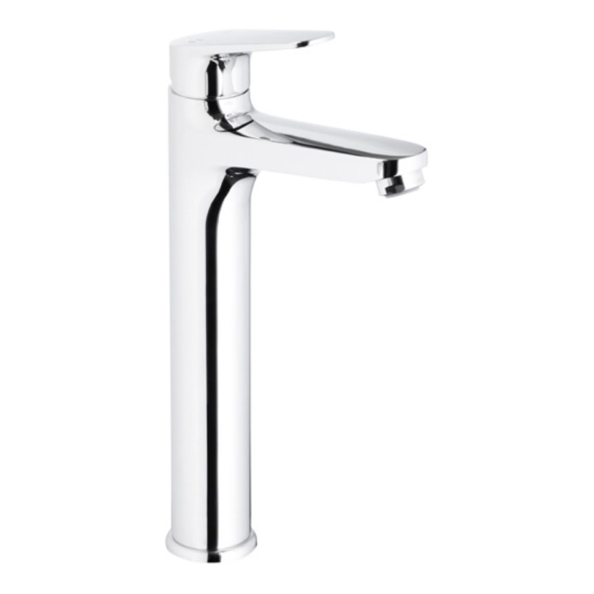 KFA Armatura 5552-712-00 - Grifo de lavabo + desagüe con rebosadero OTAVA 30,2 cm cromo brillante