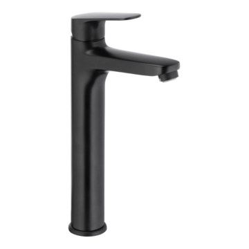 KFA Armatura 5552-712-81 - Grifo de lavabo + desagüe con rebosadero OTAVA 30,2 cm mate negro