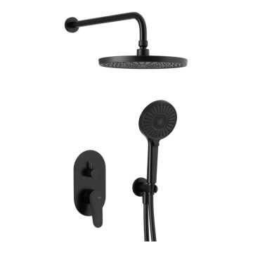 KFA Armatura 5559-501-81 - Juego de ducha con grifo empotrado OTAVA mate negro