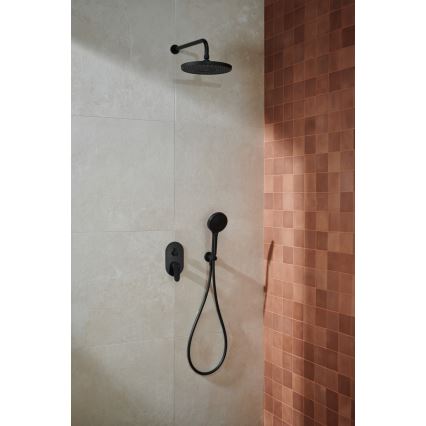 KFA Armatura 5559-501-81 - Juego de ducha con grifo empotrado OTAVA mate negro