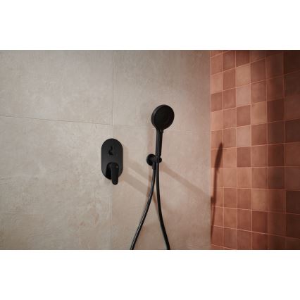 KFA Armatura 5559-501-81 - Juego de ducha con grifo empotrado OTAVA mate negro