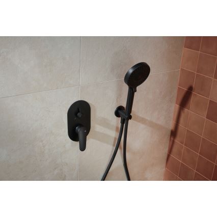 KFA Armatura 5559-501-81 - Juego de ducha con grifo empotrado OTAVA mate negro