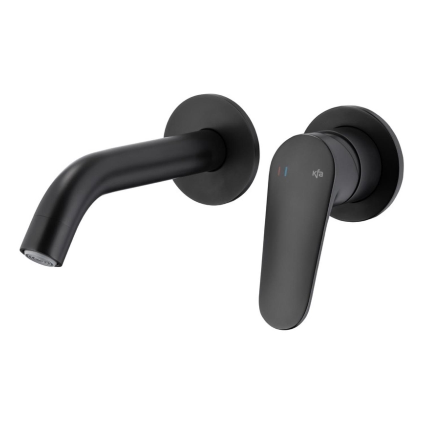 KFA Armatura 5559-810-81 - Grifo de lavabo para instalación empotrada OTAVA mate negro