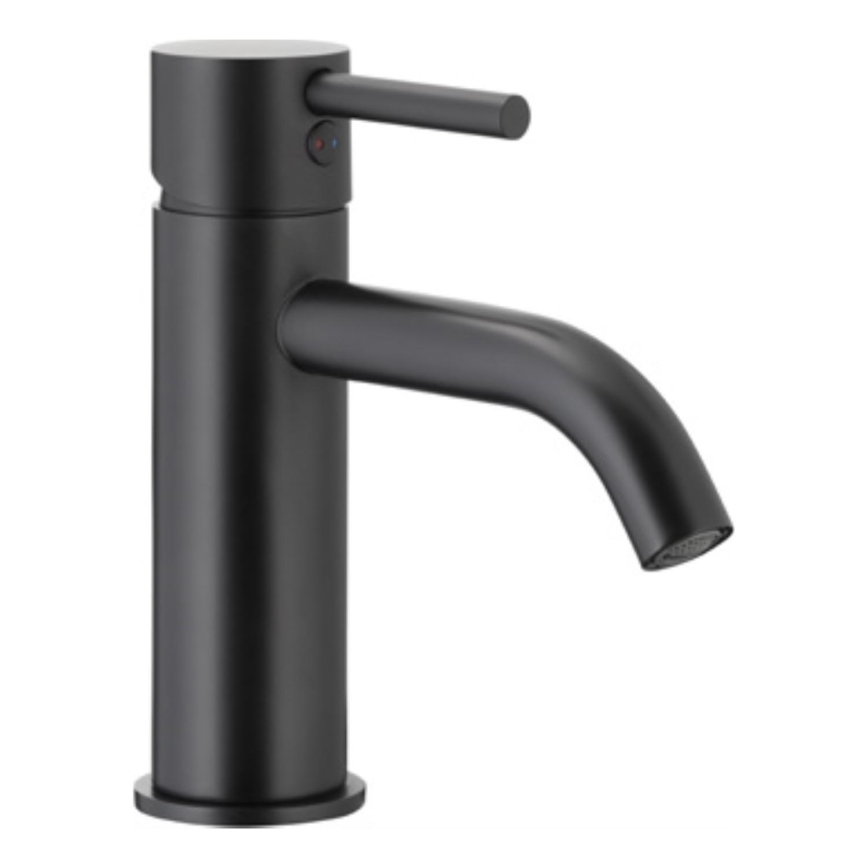 KFA Armatura 5822-815-81 - Grifo de lavabo + desagüe NEDA 16,5 cm latón/mate negro