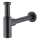 KFA Armatura 600-003-81 - Sifón redondo para lavabo latón/mate negro