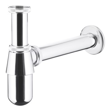 KFA Armatura 601-054-00 - Sifón de lavabo botella cromo brillante