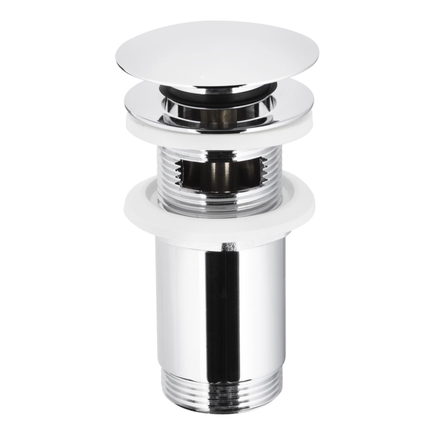 KFA Armatura 660-254-00 - Desagüe para lavabo con rebosadero CLICK-CLACK d. 6,6 cm cromo brillante
