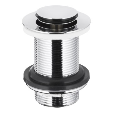 KFA Armatura 660-353-00 - Desagüe para lavabo sin rebosadero CLICK-CLACK diá. 6,2 cm cromo brillante