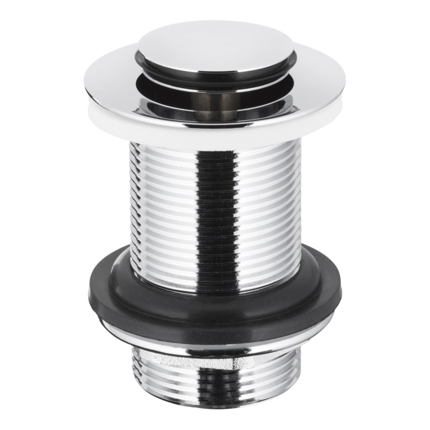 KFA Armatura 660-353-00 - Desagüe para lavabo sin rebosadero CLICK-CLACK diá. 6,2 cm cromo brillante