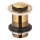 KFA Armatura 660-353-31 - Desagüe para lavabo sin rebosadero CLICK-CLACK diá. 6,2 cm latón/oro cepillado