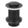 KFA Armatura 660-353-81 - Desagüe para lavabo sin rebosadero CLICK-CLACK diá. 6,2 cm latón/mate negro