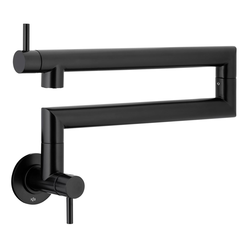 KFA Armatura 6623-030-81 - Grifo de cocina con articulación DUERO POT FILLER acero inoxidable/mate negro