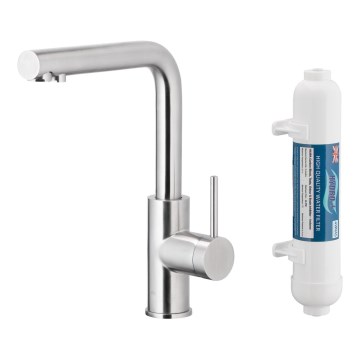 KFA Armatura 6623-912-22 - Grifo de agua filtrada DUERO PURE acero inoxidable + filtro
