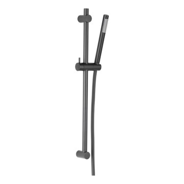 KFA Armatura 841-363-81 - Juego de ducha MOZA acero inoxidable/mate negro