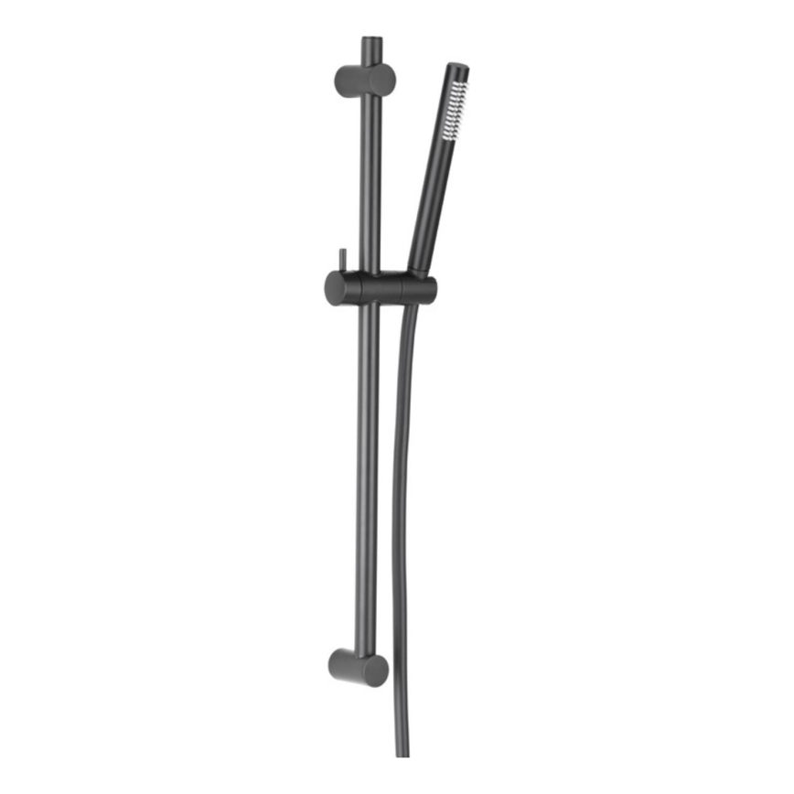KFA Armatura 841-363-81 - Juego de ducha MOZA acero inoxidable/mate negro