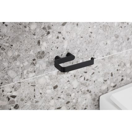 KFA Armatura 864-022-81 - Portarrollos de papel higiénico acero inoxidable/mate negro