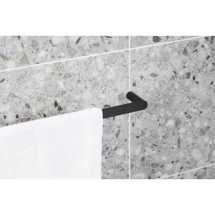 KFA Armatura 864-026-81 - Toallero de pared 47 cm acero inoxidable/mate negro