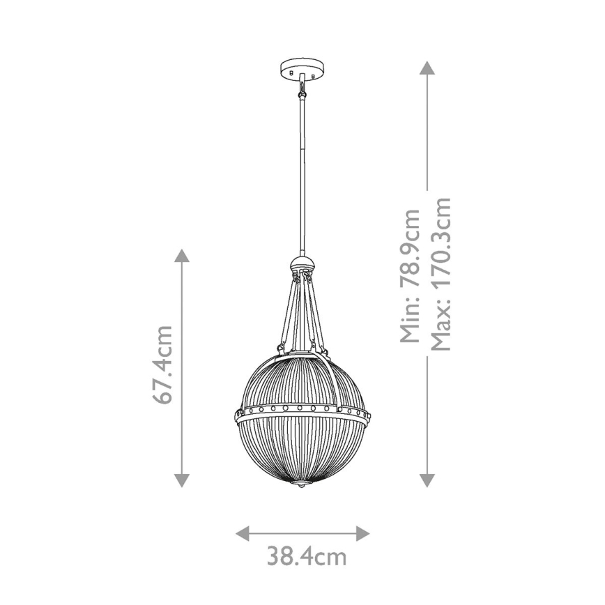 Kichler - Lámpara colgante ASTER 3xE14/60W/230V