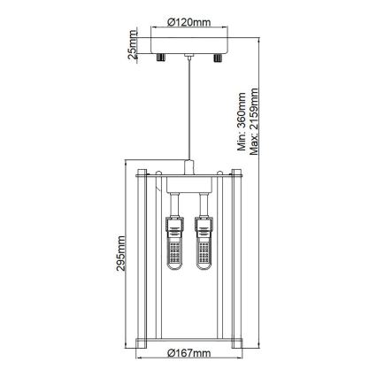 Kichler - Lámpara de araña LED para cuarto de baño CRYSTAL SKYE 2xG9/3W/230V IP44