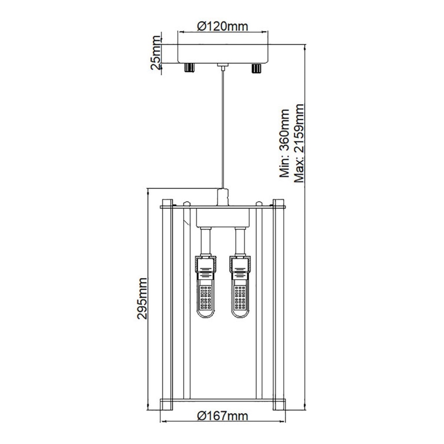 Kichler - Lámpara de araña LED para cuarto de baño CRYSTAL SKYE 2xG9/3W/230V IP44