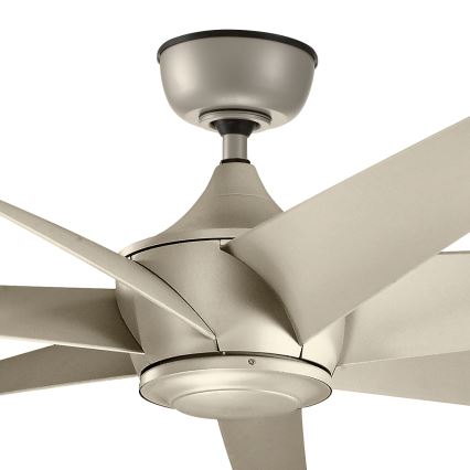 Kichler - Ventilador de techo LEHR IP44 + control remoto