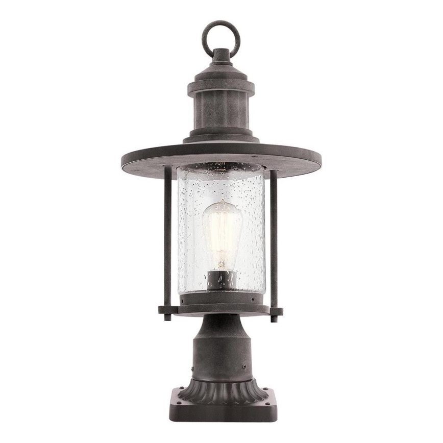 Kichler - Lámpara de exterior RIVERWOOD 1xE27/60W/230V IP44 negro