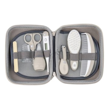KikkaBoo - Set de cuidado para bebé 8 pz gris/beige