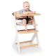 KINDERKRAFT - Acolchado para silla de comedor infantil ENOCK gris