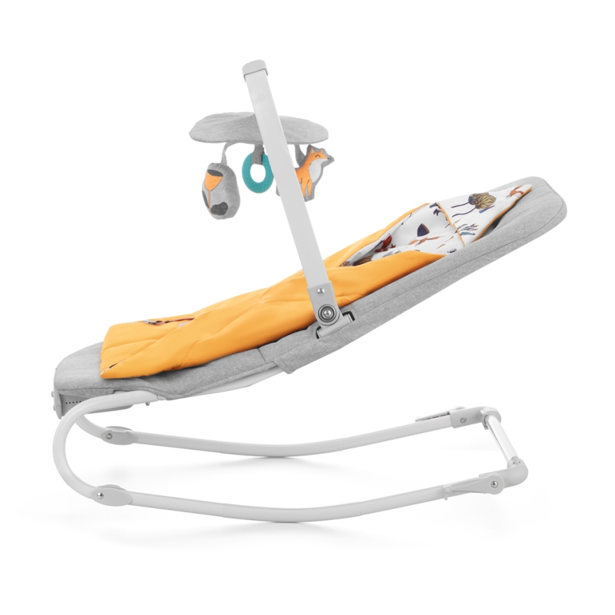KINDERKRAFT - Balancín vibrador para bebés Con una melodía FELIO 2 amarillo