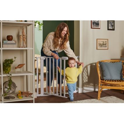 KINDERKRAFT - Barrera de seguridad LOCK&GO 75-103 cm blanco
