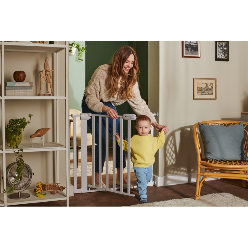 KINDERKRAFT - Barrera de seguridad LOCK&GO 75-103 cm blanco
