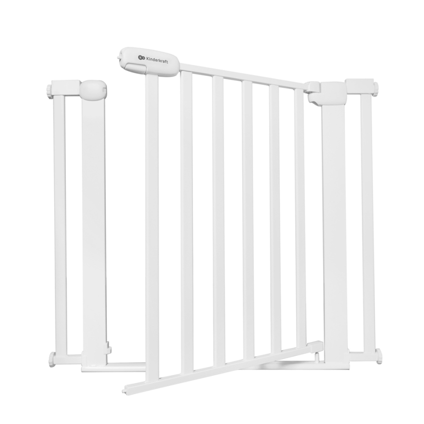 KINDERKRAFT - Barrera de seguridad LOCK&GO 75-103 cm blanco