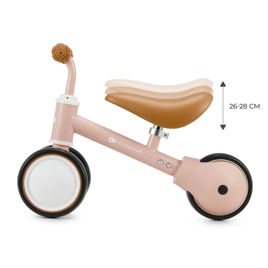 KINDERKRAFT - Bicicleta de empuje CUTIE rosa