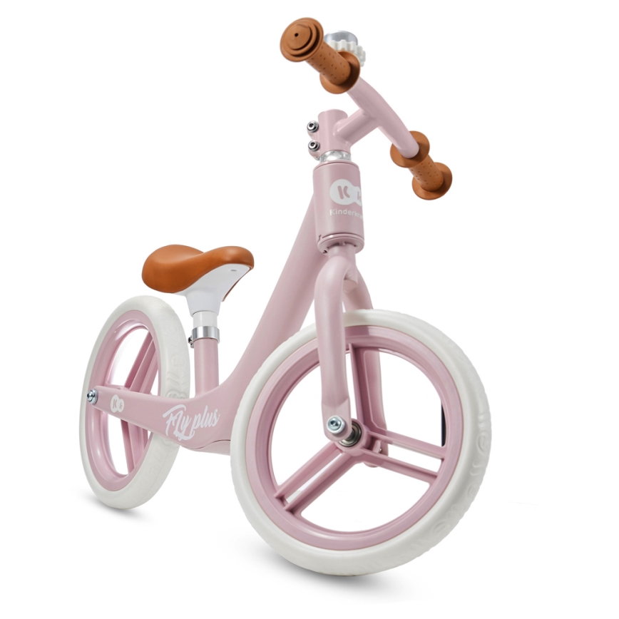 KINDERKRAFT - Bicicleta de empuje FLY PLUS Powder rosa