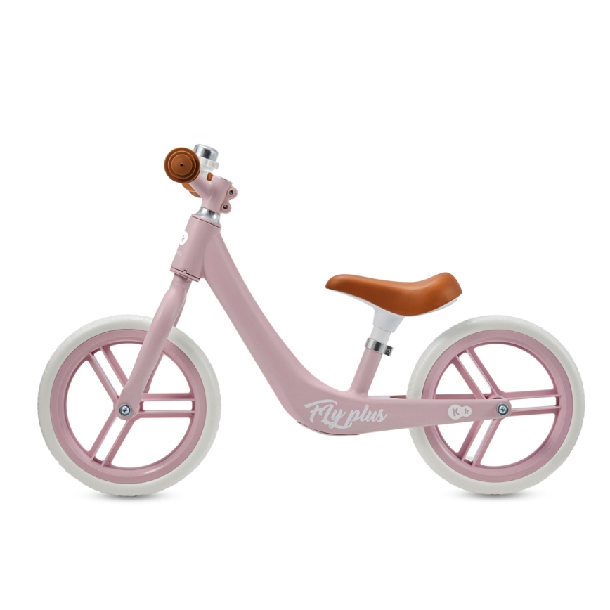 KINDERKRAFT - Bicicleta de empuje FLY PLUS Powder rosa