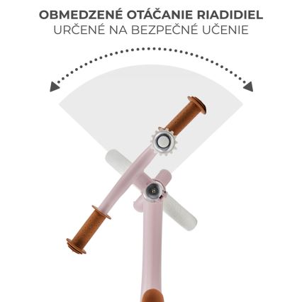 KINDERKRAFT - Bicicleta de empuje FLY PLUS Powder rosa