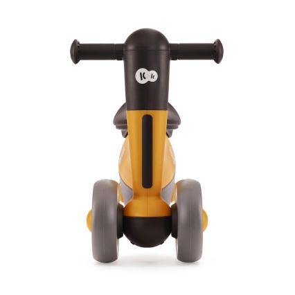 KINDERKRAFT - Bicicleta de empuje MINIBI Premium naranja/gris