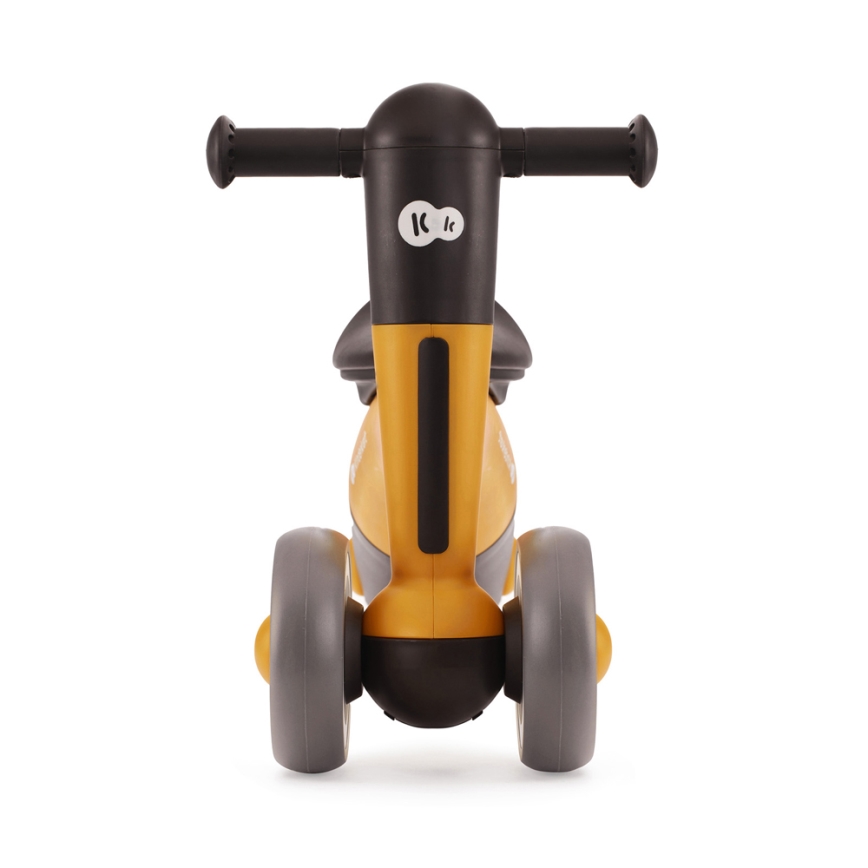 KINDERKRAFT - Bicicleta de empuje MINIBI Premium naranja/gris