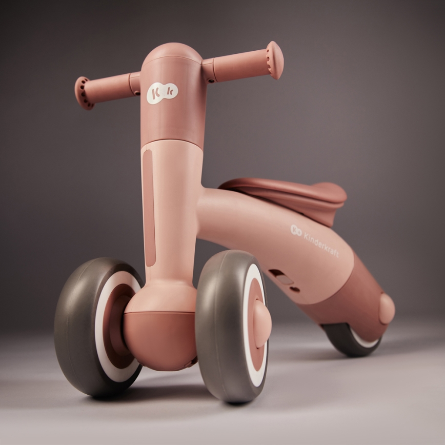 KINDERKRAFT - Bicicleta de empuje MINIBI Premium rosa